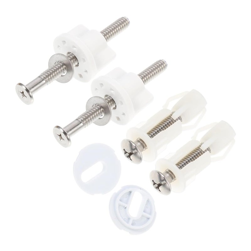 Toilet Seat Hinge Bolts And Nuts Set Durable High Toughness Easy Install Bathroom Repair Accessories - Image 1